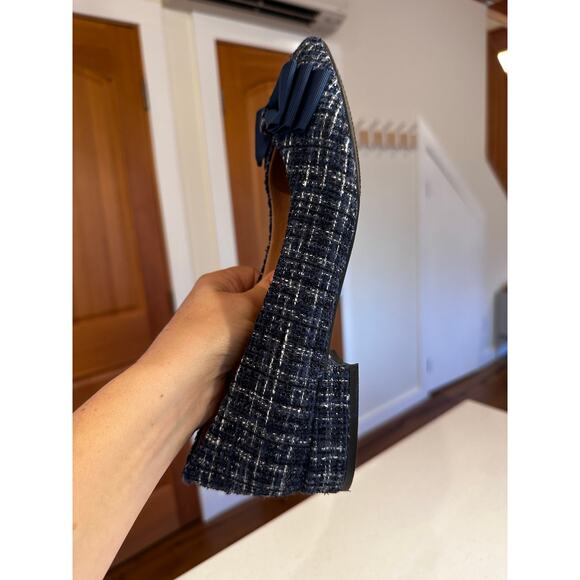 Kenneth Cole Women's Size 10 Navy Atlas Tweed Pointed Toe Flats. Retails $150 - Picture 5 of 8
